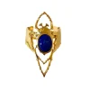 Lotta Djossou Bague Beetle Dorée Lapis Lazuli Best