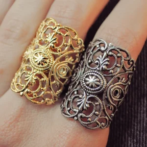 Lotta Djossou Bague Dentelle New Dorée Outlet