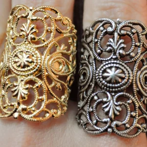 Lotta Djossou Bague Dentelle New Dorée Outlet