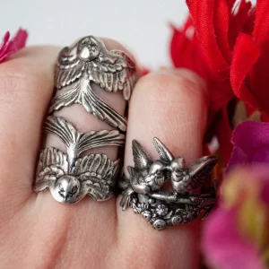 Lotta Djossou Bague Double Hirondelle Online