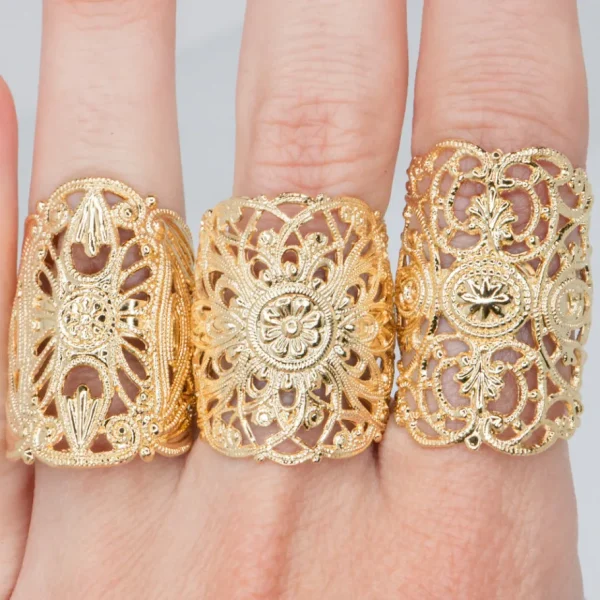 Lotta Djossou Bague Filigrane Gatsby New