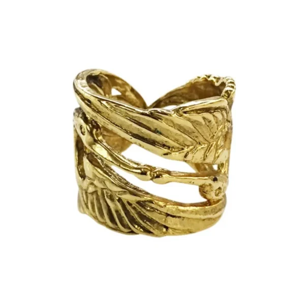 Lotta Djossou Bague Héron Kiss Dorée Sale