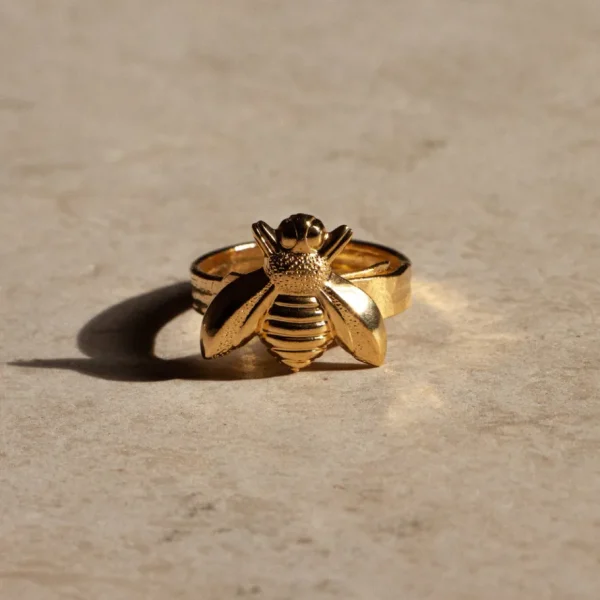 Lotta Djossou Bague Masselin Dorée New