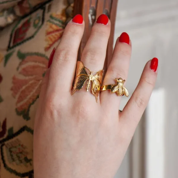 Lotta Djossou Bague Masselin Dorée New