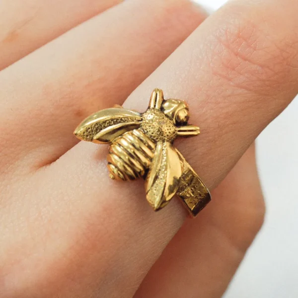 Lotta Djossou Bague Masselin Dorée New