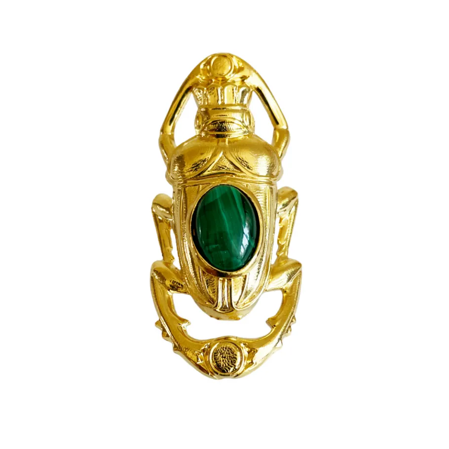 bague_oscar_dore_malachit_0.webp Lotta Djossou Bague Oscar Dorée Malachite Hot