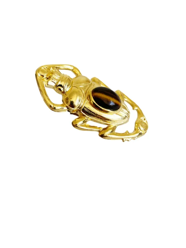 Lotta Djossou Bague Oscar Dorée Oeil de Tigre Online