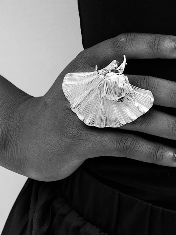 Lotta Djossou Bague Prixi Argentée Fashion