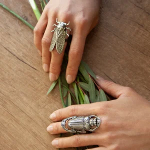 Lotta Djossou Bague Scarabée Oscar Discount