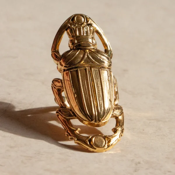 Lotta Djossou Bague Scarabée Oscar Dorée Sale