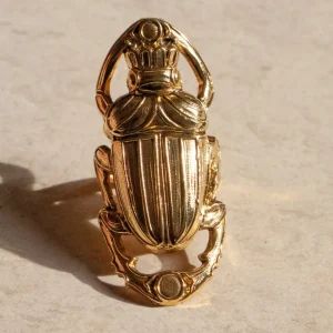 Lotta Djossou Bague Scarabée Oscar Dorée Sale