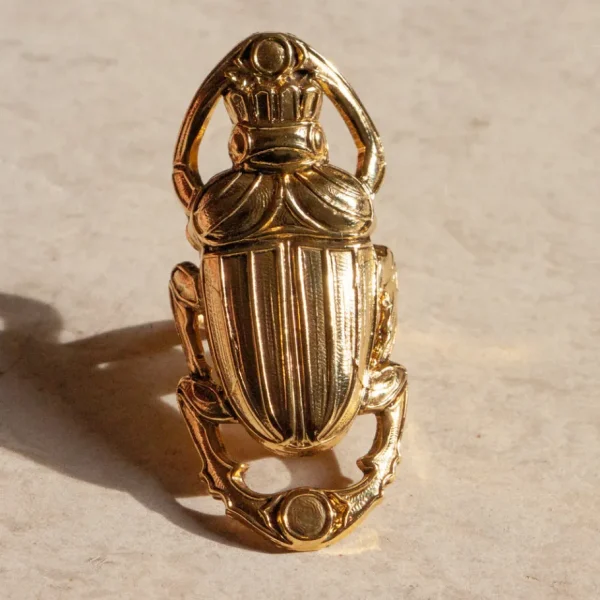 Lotta Djossou Bague Scarabée Oscar Dorée Sale