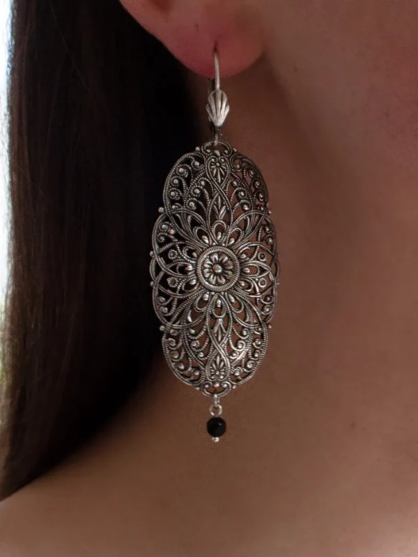 Lotta Djossou Boucles d'Oreilles Filigrane Mandala Discount