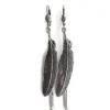 Lotta Djossou Boucles d'oreilles Plume New