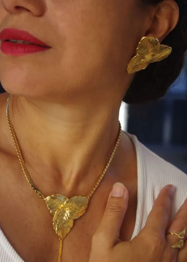 Lotta Djossou Boucles d'oreilles Thya Dorées Best