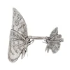 Lotta Djossou Bracelet Double Papillon Argenté Hot