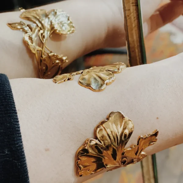 Lotta Djossou Bracelet Ginkgo Gin Doré Outlet