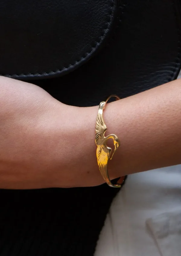 Lotta Djossou Bracelet little Héron doré Best