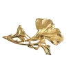 Lotta Djossou Broche Grand Gingko Dorée Sale