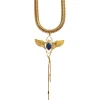 Lotta Djossou Choker Beetle Doré Lapis Lazuli Bleu Clearance