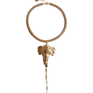 Lotta Djossou Collier Elephant Doré Outlet