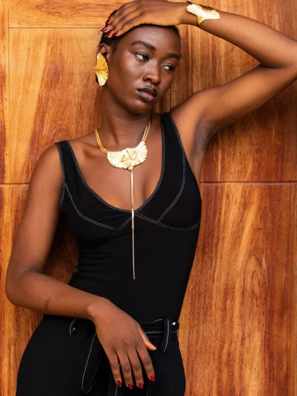 Lotta Djossou Collier Prisca Doré New